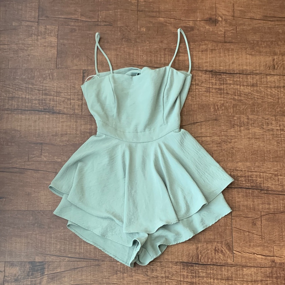 Windsor sage green romper